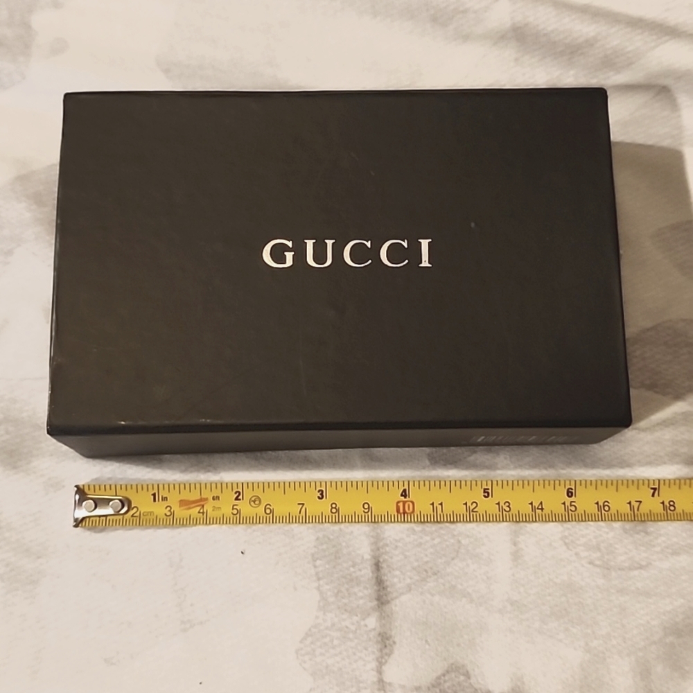 Gucci Black Box with White Logo - Luxury Storage Case